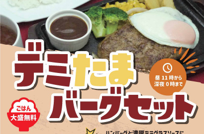 デミたまハンバーグセット